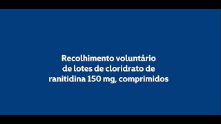 Aviso de recall | Cloridrato de ranitidina 150 mg