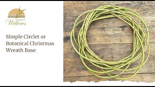 How to weave a Simple Random Weave Circlet/Botanical Wreath base