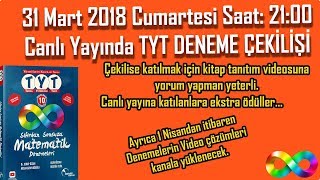 31 Mart Cumartesi 21:00 da TYT Sıfırdan Sonsuza Matematik Denemeleri Çekilişi Canlı yayını