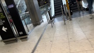 Thyssen Escalators going from Arrivals, Departures & Mezzanine at Dublin Airport T1 Ireland 🇮🇪