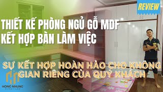 Thiết kế nội thất giường tủ cho phòng ngủ cho khách hàng ở đường Ngô Quyền tại Lào Cai