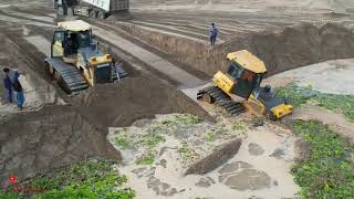 6      Incredible Showing Dozer Failure In Water And Technical Skills Helping By Dozer Mov Sand Into