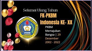 XX TAHUN FKPKBM MENOPANG PEMBANGUNAN NASIONAL