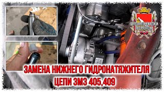 Замена нижнего гидронатяжителя цепи ЗМЗ 405,409