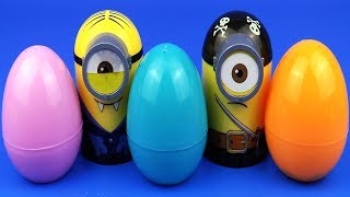 Minions cups surprise egg toys kinder for kids and children Color Surprise eggs