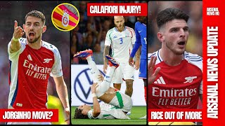 Arsenal Jorginho Targeted By Galatasaray | Calafiori Calf Injury | Injury Crisis Hits Hard!