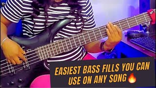 Easiest bass fills you can use on any song