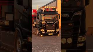 Scania super V8 S580 Truck exterior scania heavy truck trailer interior beautiful Sweden truck🇸🇪🌹🇩🇪👈