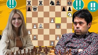 What a crazy match it is Game : 08 By Hikaru Nakamura vs Anna Cramling