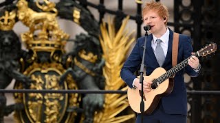 Ed Sheeran performs for Queen on final day of Platinum Jubilee celebrations