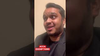 ACCA Exemptions || Should you take ACCA Exemptions? #acca #accaindia #accaonlineclasses