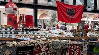 TIRANA ALBANIA, PAZARI I RI I TIRANES - NEW BAZAR TIRANE (4K UHD)