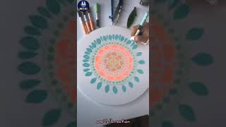 Easy Cool Satisfying Mandala #artandcraft #diy #lifehacks #homedecor  #one4allcreation #shorts