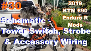 2019 KTM 690 Enduro Mods #30 Schematic for the Tower Electrical Wiring