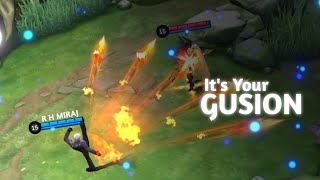 GUSION SKIN ANIMATION [GMV] LOOK LIKE BOOM 💥 Free preset!🌌