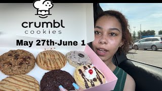 Crumbl Cookie Review| Cowboy Cookie, Biscoff Lava, Oreo Milkshake, Chocolate sea salt toffee