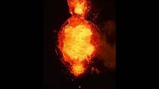 Hot Lava fire - Volcano eruption Hot view!  #shorts