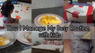 How I Manage My Busy Morning Routine, with kids | Morning Cleaning Routine | Aruba vlogs