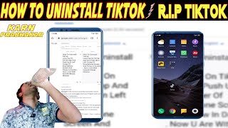 How To Uninstall TikTok | TIKTOK ko Delete Kaise Karen | Tok Tok | Ft.Prabhakar Karn 😎 TAKEN