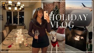 CHRISTMAS VLOG🎄Birthday Trip + Family Time + Hair Blow Out Tutorial