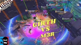 GIRTH  VS M3R SUPER SLOW CASTLE FIGHT VOD Shotcaller POV Albion online