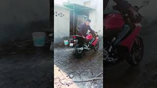 R15v4 washing|#shorts#viral#bike