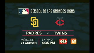 Canal 4 TCS El Salvador | Béisbol De Grandes Ligas - San Diego Padres vs Minnesota Twins (Promo)