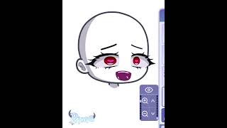 gacha face idea💗💀 #gacha #gachaclub #gachahacks #gachalife #outfitideas #faceideas #facegacha