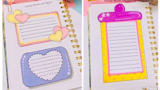 3 Beautiful and Creative Notebook Decoration Ideas / How to Decorate your notes