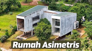 Rumah Asimetris Milik Seorang Pelukis | Unique Space