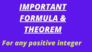 limit formula and theorem for any positive integer