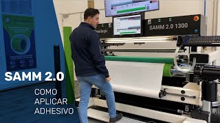 Como aplicar adhesivo con la montadora SAMM 2.0 y la cuchilla de corte - AV Flexologic