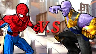 spider-man unlimited 2023 mod download unlimited iso 8 (stark suit vs thanos) Gameplay walkthrough!