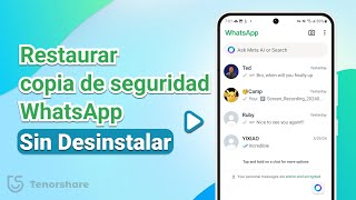 Cómo restaurar la copia de seguridad WhatsApp sin desinstalar Android/iOS – Mantener nuevos masajes