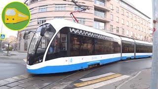 🌍 Modern trams in Moscow Russia / Leo Trains