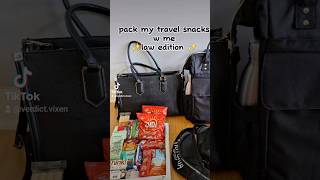 pack my travel snacks with me #law #lawschool #packwithme #asmr #students