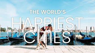 HAPPIEST CITIES IN THE WORLD 2024 | Happiness Index by City Around the World #travel #happiness