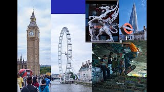 A Day In London | The Shard | Borough Market | London Eye | Skaters Area | Sea Life Etc | 4K