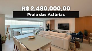 APARTAMENTO FRENTE MAR NA PRAIA DAS ASTÚRIAS NO GUARUJÁ