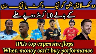 When Money Can't Buy Performances: IPL's Top Expensive Flops