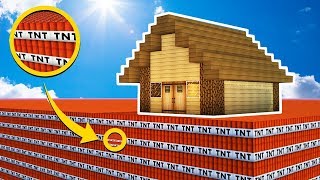 TNT VS CASA DE TNT💥😱 ¿SOBREVIVIREMOS A LA EXPLOSIÓN?- MINECRAFT TROLL