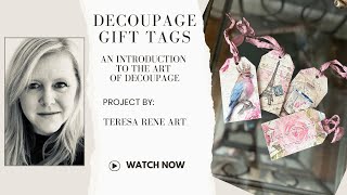 Decoupage Gift Tags - An Introduction to the Art of Decoupage