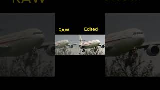 RAW VS Edited Airport Footage