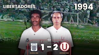 Alianza Lima 1-2 Universitario | 1994 | Copa Libertadores| Goles de Dolmo Flores y Nunes⚽🎞