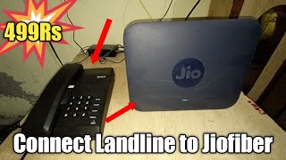 How to connect Landline in Jiofiber || Best landline in 499rs for jiofiber ||unboxing