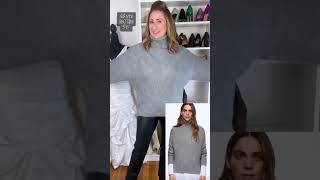 Model vs me - mango sweater for winter | over 40