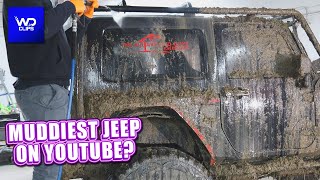 This Is THE MUDDIEST Jeep ON YOUTUBE! | Satisfying ASMR Jeep Pressure Washing Transformation!