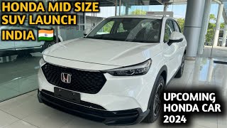 Honda Upcoming Mid Size Suv Launch In India 2024 | Features, Launch Date, Price | Upcoming Cars 2024