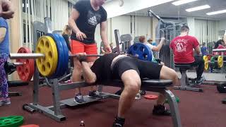 Bench press after a chest injury (100-130 kg x 3 reps)