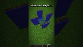 Minecraft ! Logic Be Like -||- Minecraft Logic -||- Water -||- #shorts #viral #grow #trending